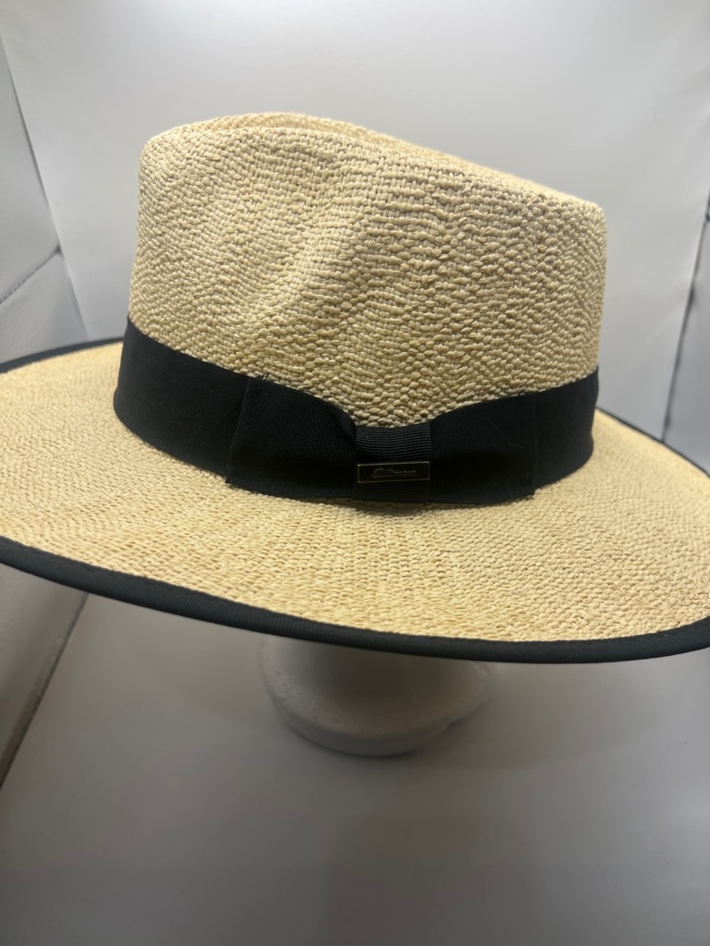 1917 Biltmore Straw Fedora with Black Band. - Picture 3 of 7
